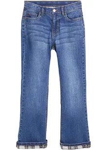 Stretchiga termojeans med bootcut, bonprix