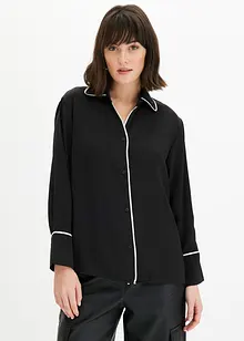 Blus med kontrasterande passpoaler, bonprix