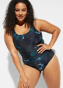 Baddräkt med rynk och lätt formande effekt, bonprix