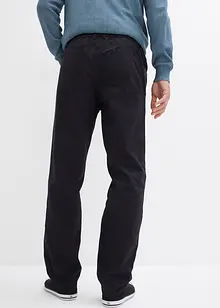 Dra på-byxa av ren bomull, Regular Fit, Straight (2-pack), bonprix