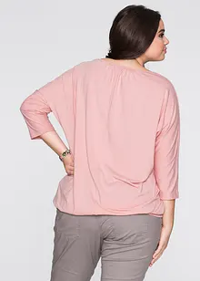 Oversizetopp i materialmix, bonprix