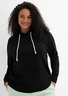 Sweatshirt med huva, bonprix