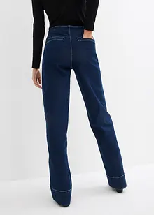 Wide Leg-jeans Mid Waist, Stretch, bonprix