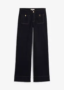 Wide Leg-jeans Mid Waist, Stretch, bonprix