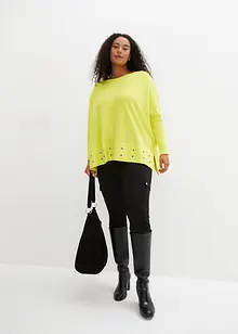 Ponchotröja med öljetter, bonprix