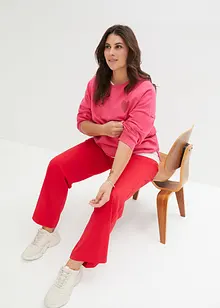 Sweatshirt i oversizemodell med ekologisk bomull, bonprix