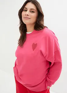 Sweatshirt i oversizemodell med ekologisk bomull, bonprix