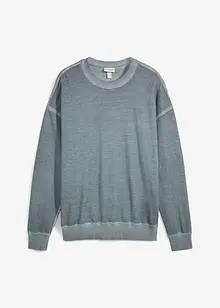 Sweatshirt med tvättad look, loose fit, bonprix