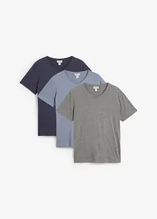 V-ringad T-shirt (3-pack), bonprix