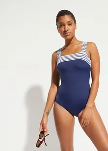 Baddräkt med medelhög formande effekt och breda axelband, bonprix