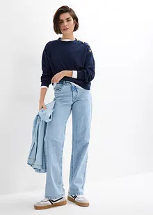 Straight Jeans High Waist, Full Length, bonprix