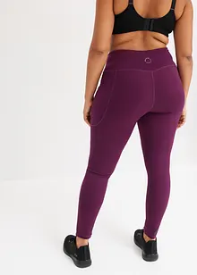 Sportleggings med mobilficka, snabbtorkande, bonprix