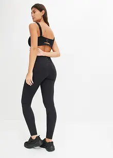 Sportleggings med mobilficka, snabbtorkande, bonprix