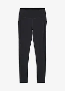 Sportleggings med mobilficka, snabbtorkande, bonprix