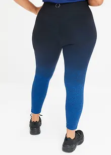 Sömlösa leggings med olika färgnyanser, snabbtorkande, bonprix