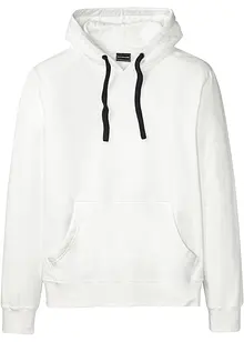 Sweatshirt med huva i ren bomull, bonprix