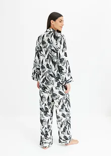 Pyjamas i satin av viskos, bonprix