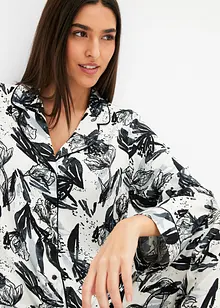 Pyjamas i satin av viskos, bonprix