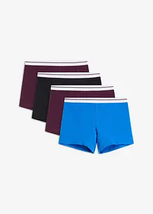 Boxertrosa i mellanlång modell med ekologisk bomull (4-pack), bonprix