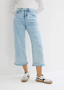 Wide Leg Jeans High Waist, cropped, bonprix