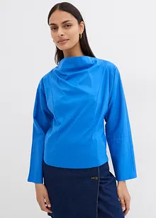 Blus med vid halsringning, bonprix