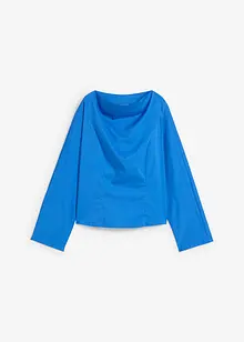 Blus med vid halsringning, bonprix