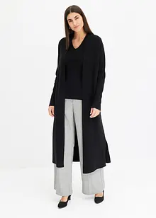 Lång cardigan med viskos, bonprix