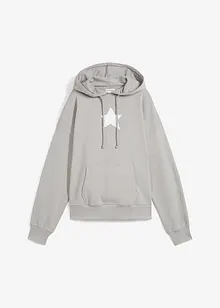 Sweatshirt med luva i ren ekologisk bomull, bonprix