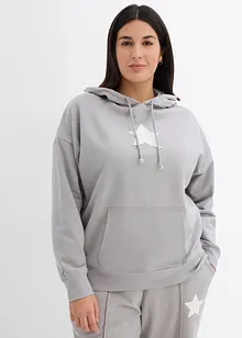 Sweatshirt med luva i ren ekologisk bomull, bonprix