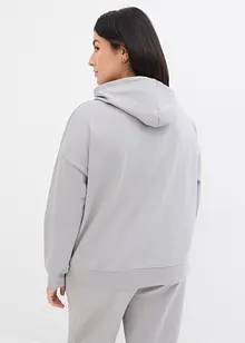 Sweatshirt med luva i ren ekologisk bomull, bonprix