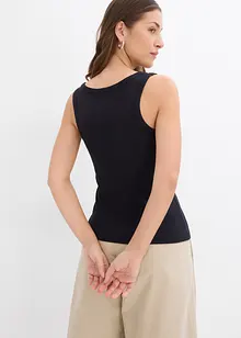 Ribbstickat linne i mjuk viskos, bonprix