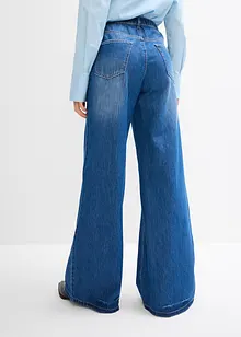 Wide Leg Jeans High Waist, med bekväm midja, bonprix