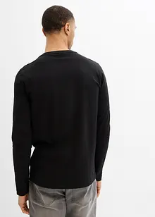 Långärmad T-shirt i ekologisk bomull, Slim Fit, bonprix