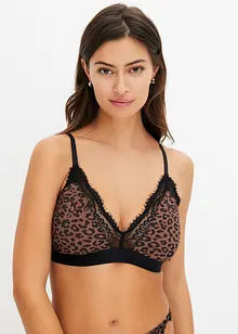 Bralette med trekantskupor utan bygel och urtagbar vaddering, bonprix