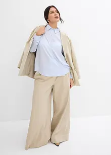 Skjortblus i fin satin, bonprix