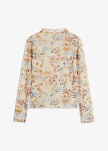 Långärmad topp av mesh, bonprix