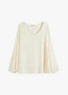 Chiffongtunika med glitterstenar, bonprix