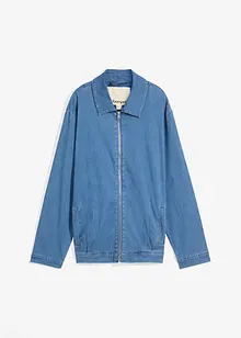 Jeansjacka i lumbermodell med dragkedja, bonprix