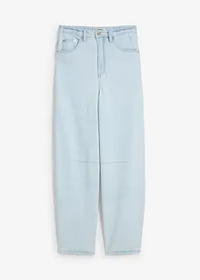 Balloon Jeans High Waist Super Soft, med bekväm midja, cropped, bonprix