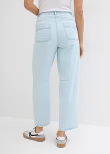 Balloon Jeans High Waist Super Soft, med bekväm midja, cropped, bonprix