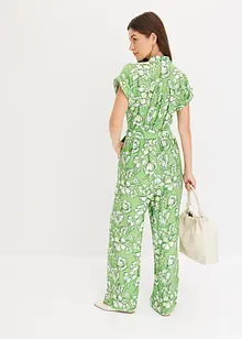 Jumpsuit i följsam viskosmix, bonprix