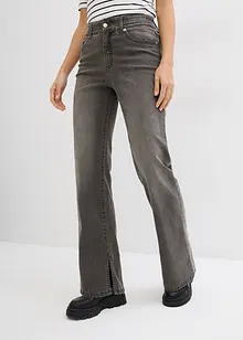 Straight Jeans High Waist, med slits, bonprix