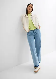 Boxy topp med detalj på ärmarna, bonprix