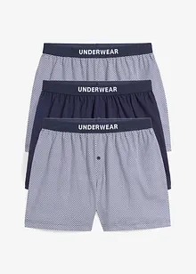 Boxershorts med långa ben (3-pack), bonprix