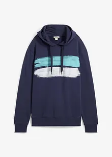 Sweatshirt med huva i ekologisk bomull, bonprix