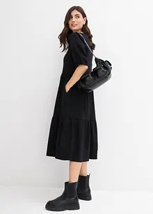 Trikåklänning av ren bomull, bonprix