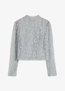 Långärmad topp med glittrande detaljer, bonprix