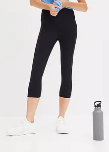 Snabbtorkande sportleggings i caprimodell med mobilficka, bonprix