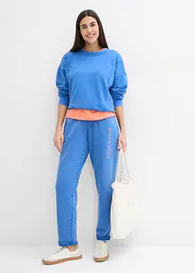 Sweatbyxa av stabilt material med tryck, bonprix