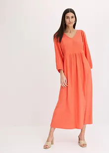 Midiklänning av jersey med struktur, bonprix